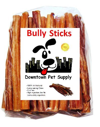 Downtown Pet Supply - Bully Sticks for Dogs - Dog Dental Treats & Rawhide-Free Chews - Dog Treats with Protein, Vitamins & Miner