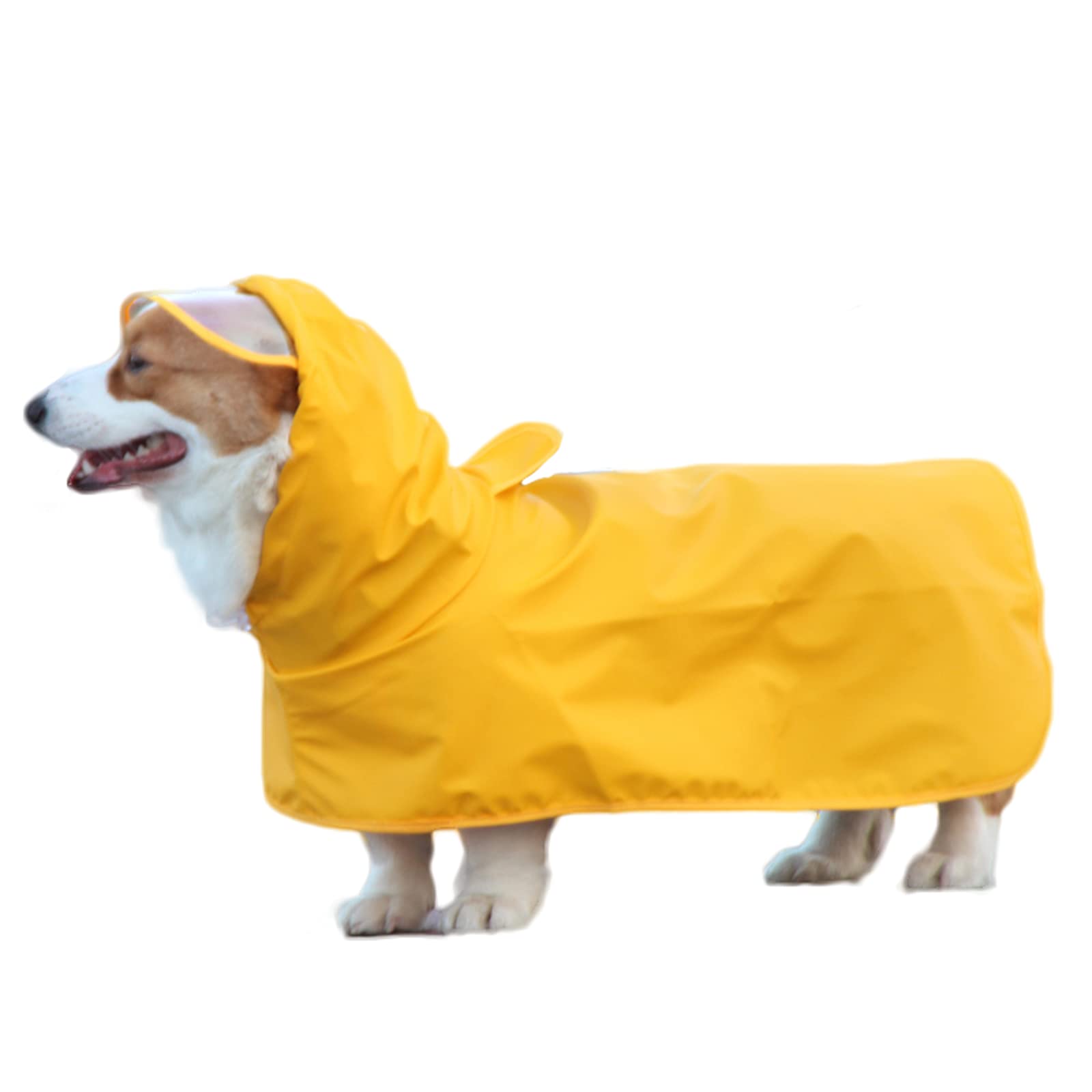 Petmolico Dog Raincoat Waterproof Ponch With Hoodie Adjustable Rain Jacket For Schnauzer,Beagles,French Bulldog,Mini Pinchers(Xl