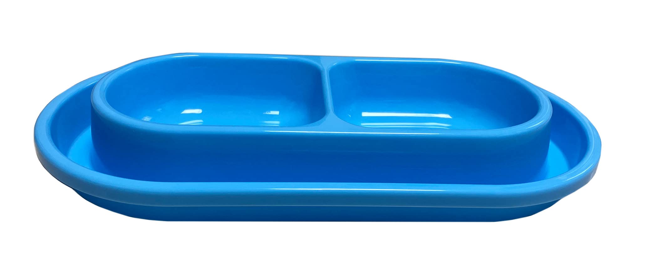 Ant Away Cat Dog Food Water Bowl,32 OZ No Ants Food Water Bowls Dish for Cats Small Medium Dogs (Blue)