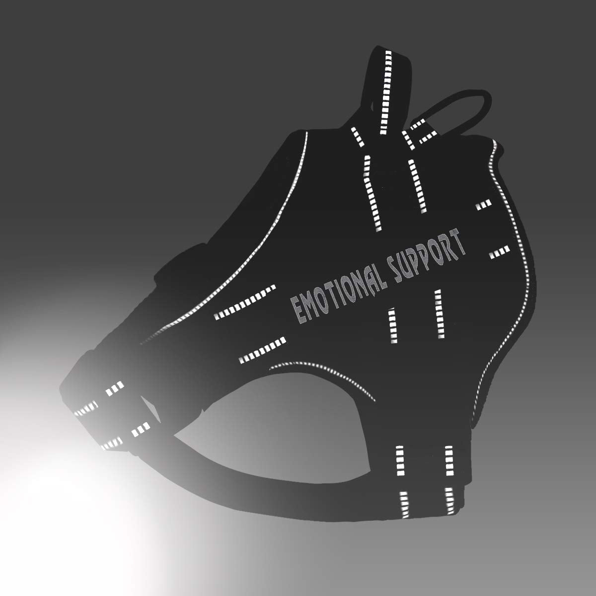 Voopet Service Dog Harness, Emotional Support Pet Vest Harness, Reflective Breathable And Adjustable No-Pull Esa Dog Harness For