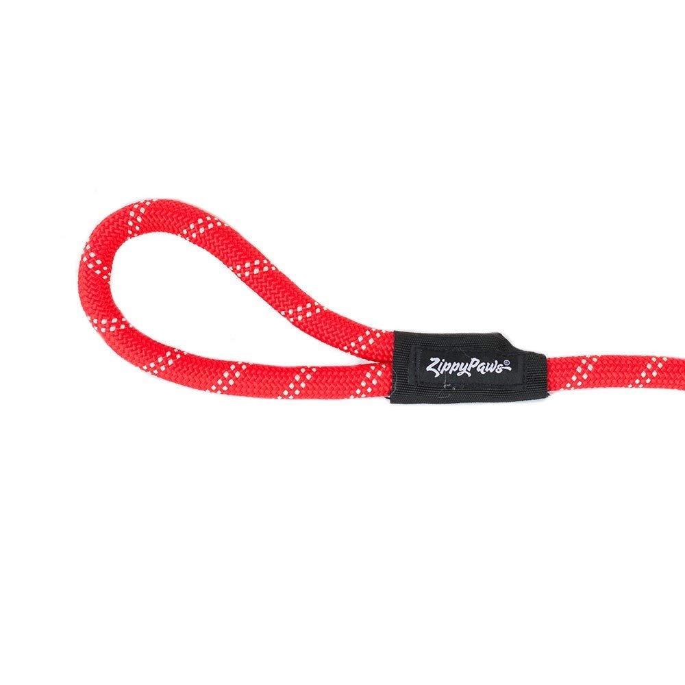 ZippyPaws Dog Leash - 6 Feet, Red, Durable Material, Model ZP308