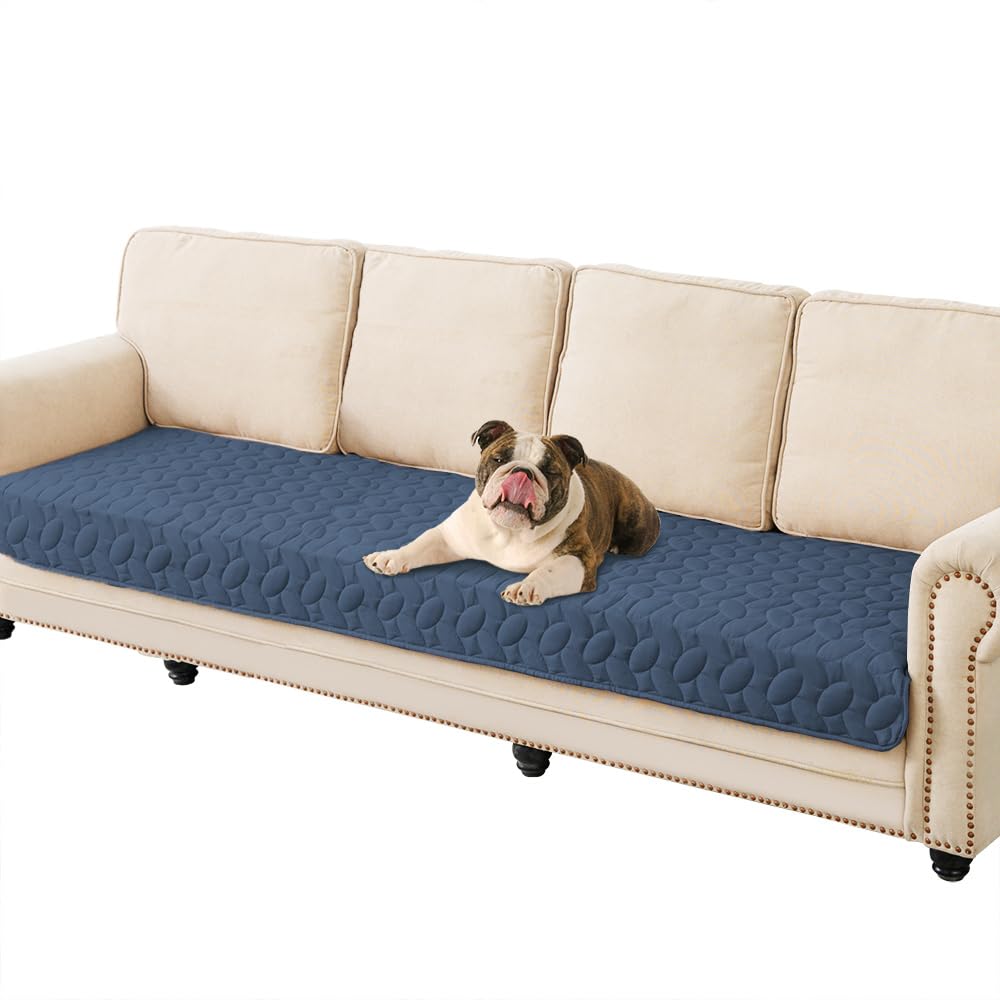 Ameritex Waterproof Pet Bed Cover Anti-Slip Dog Bed Blanket for Sofa and Furniture Waterproof New Pattern Design (Navyblue, 30x9