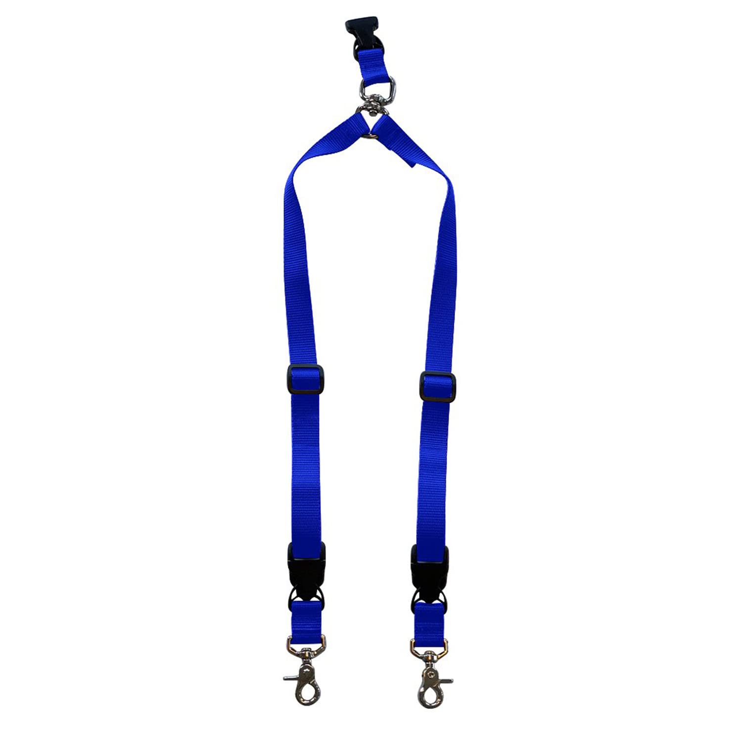 The Buddy System Accessories For Our Dog Leashes Made In Usa (Double Buddy, Regular Dog Blue)