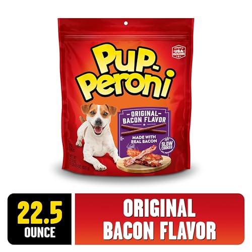 Pup-Peroni Dog Treats, Original Bacon Flavor, 22.5 Ounce, Made with Real Bacon