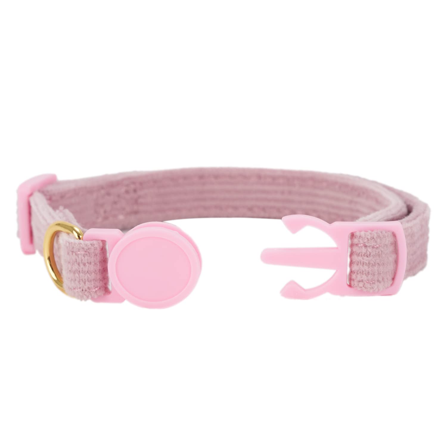 Petiry Soft Corduroy Cat Collar, Plaid Pattern, With Bell And Bowtie, Safety Breakaway Clasp, Adjustable For Kitten And Cats Pin