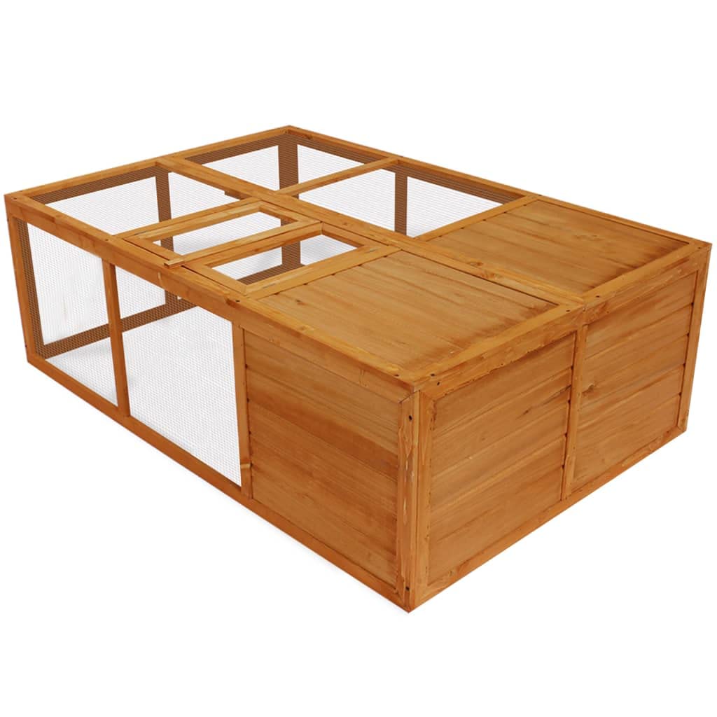 Outdoor Foldable Wooden Animal Cage,Rabbit Hutch Bunny Cage Small Animal House,Outdoor Rabbit Hutch,Bunny Cage