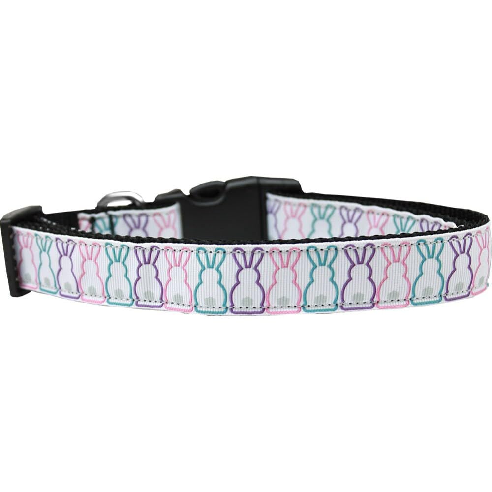 Pet Dog & Cat Nylon Collar or Leash, &quot;Bunny Tails&quot; LG Collar
