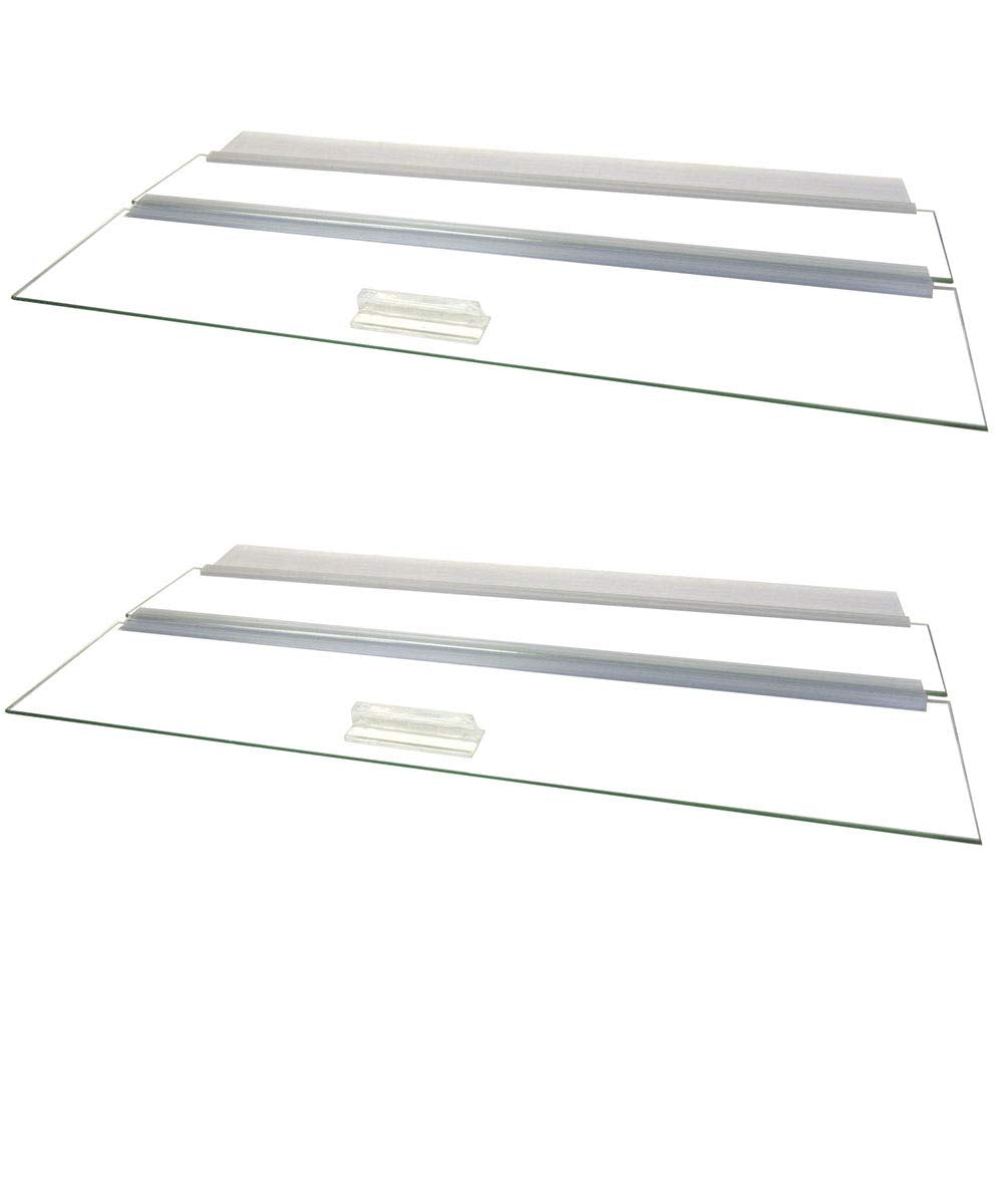 Glass Canopy For Aquariums With And Without Center Braces, 10 Gallon To 200 Gallon Aquariums (Tank With Center Brace, 48'' L X 1
