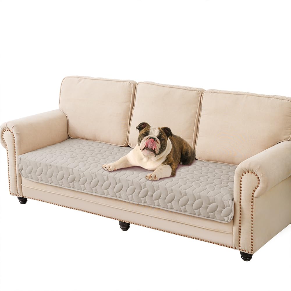 Ameritex Waterproof Pet Bed Cover Anti-Slip Dog Bed Blanket for Sofa and Furniture Waterproof New Pattern Design (Khaki, 30x70 I
