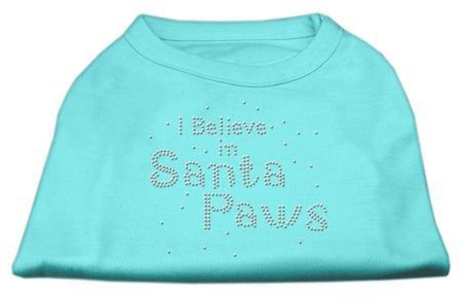 Mirage Pet Products 12-Inch I Believe In Santa Paws Print Shirt For Pets, Medium, Orange