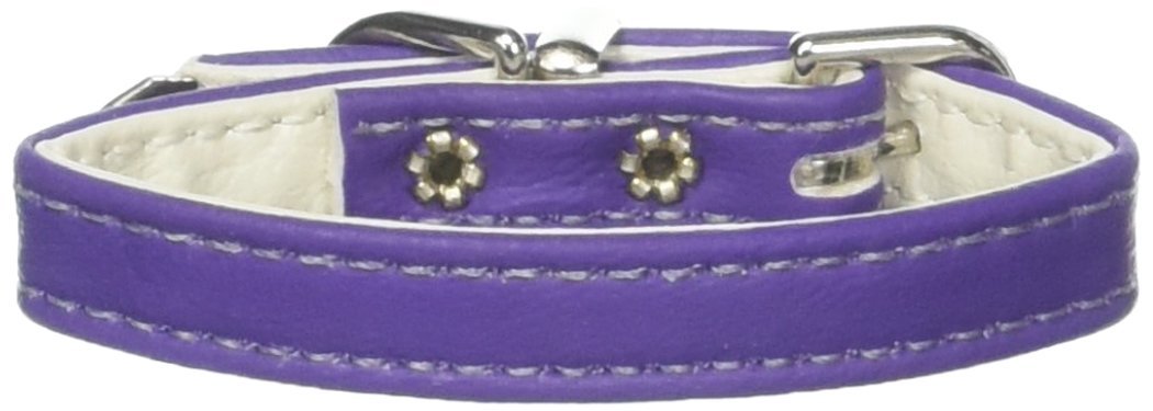 Dog, Puppy & Pet Plain Collar, &quot;3/8&quot; Wide&quot; Purple 10