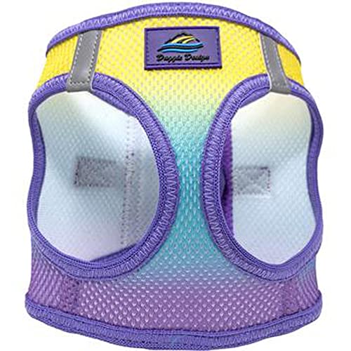 Doggie Design No Choke Dog Harness - Simple Step-In And Go Dog Vest For Small, Medium, And Large Breeds - Breathable Mesh Polyester Pet Harness - Lemonberry Ice - M