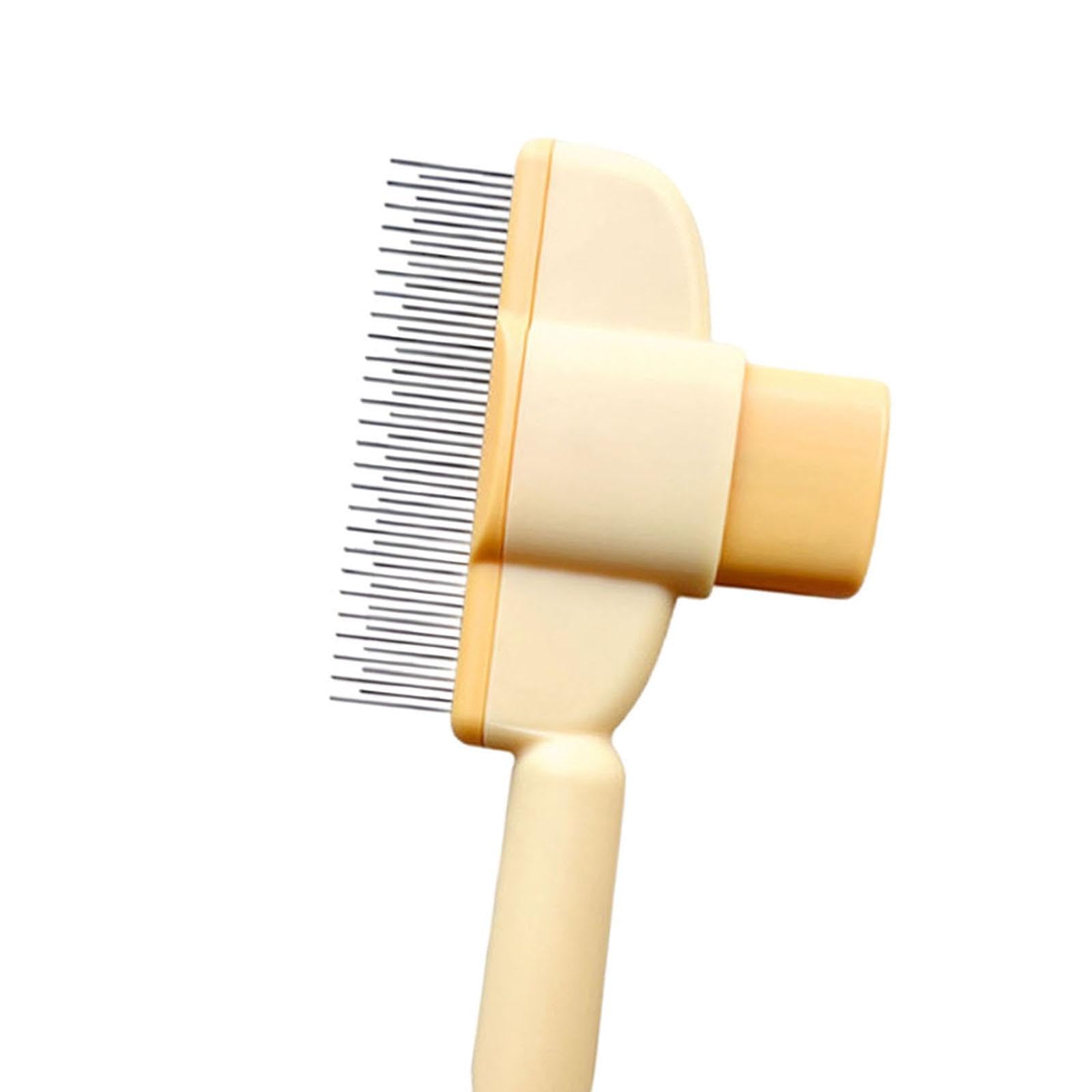 CALANDIS?Cat Brush for Shedding Remove Undercoat Mats Cat Grooming Brush for Dogs Pet Yellow | Brushes, Combs & Rakes | Grooming