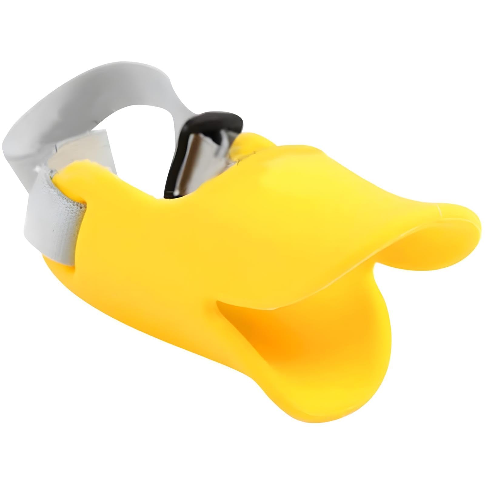 Nacoco Anti Bite Duck Mouth Shape Dog Mouth Covers Anti-Called Muzzle Masks Pet Mouth Set Bite-Proof (Yellow, M)