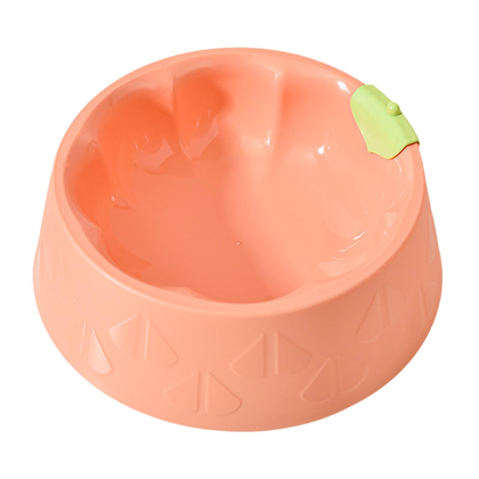 Ujeavette Cat Bowl Pet Feeder Bowl Dish Drinking Travel For Small Food Water Bowl Pink
