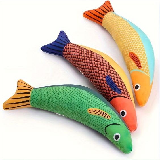 Bohobark 1Pcs Cat Chew Toys, Bite Resistant Catnip Toys With Bell Inside, Plush Cartoon Kitten Teething Interactive Toy