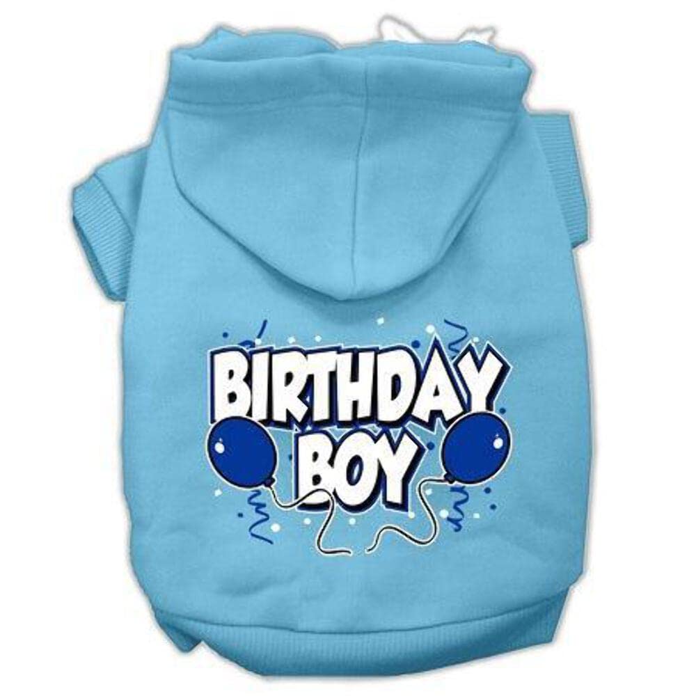 Pet, Dog & Cat Hoodie Screen Printed, 'Birthday Boy' Brown Xl (14-20 Lbs.)