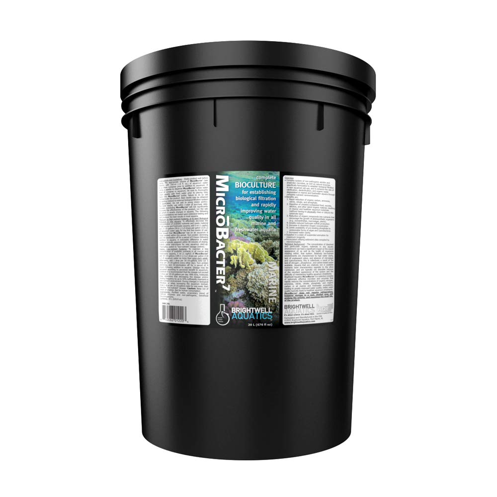 Microbacter7 - Bacteria & Water Conditioner For Fish Tank Or Aquarium, Populates Biological Filter Media For Saltwater And Fresh