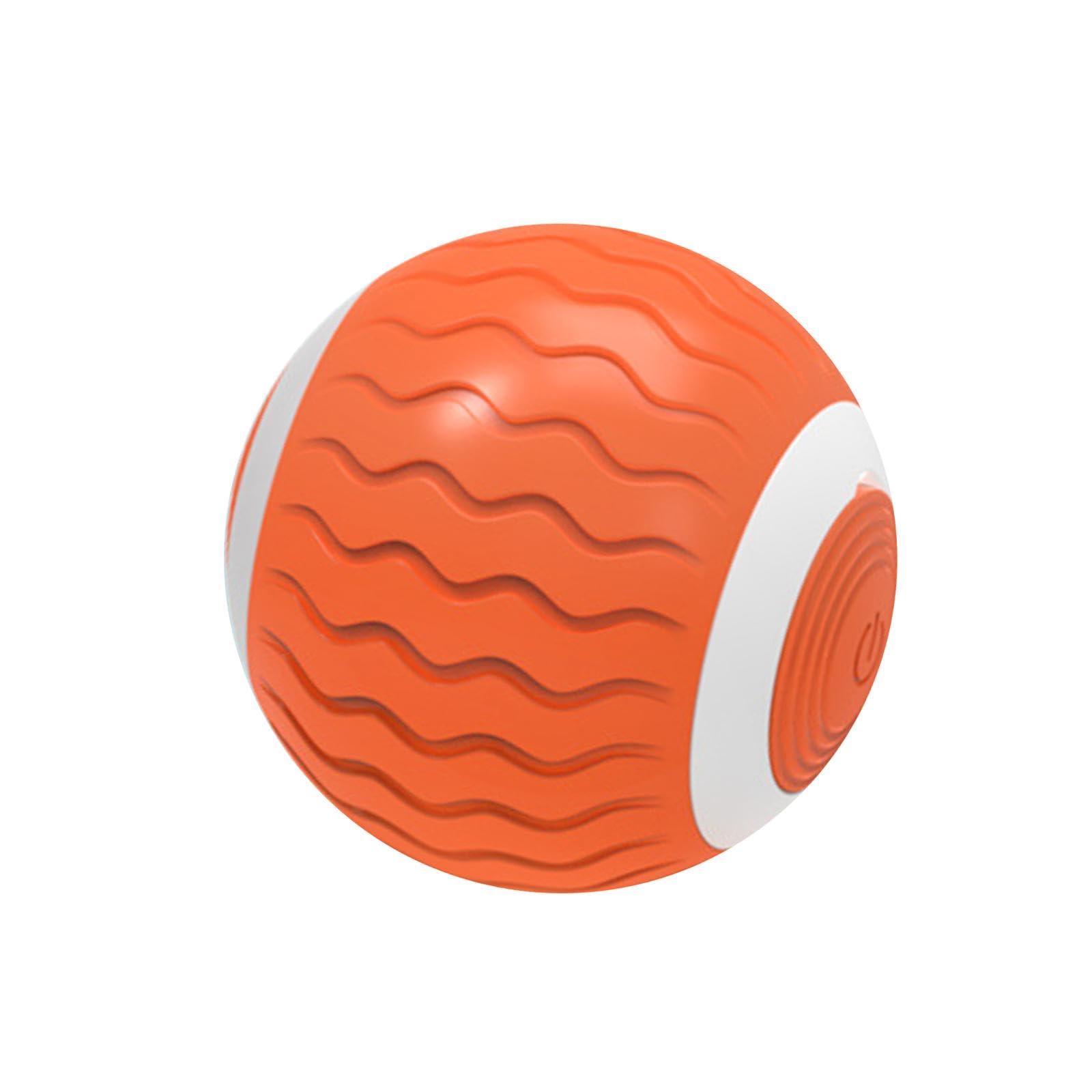 Enakshi Interactive Cat Toy Ball 2 Modes Scratching Rechargeable Smart Cat Toys Orange | Pet Supplies | Cat Supplies | Toys