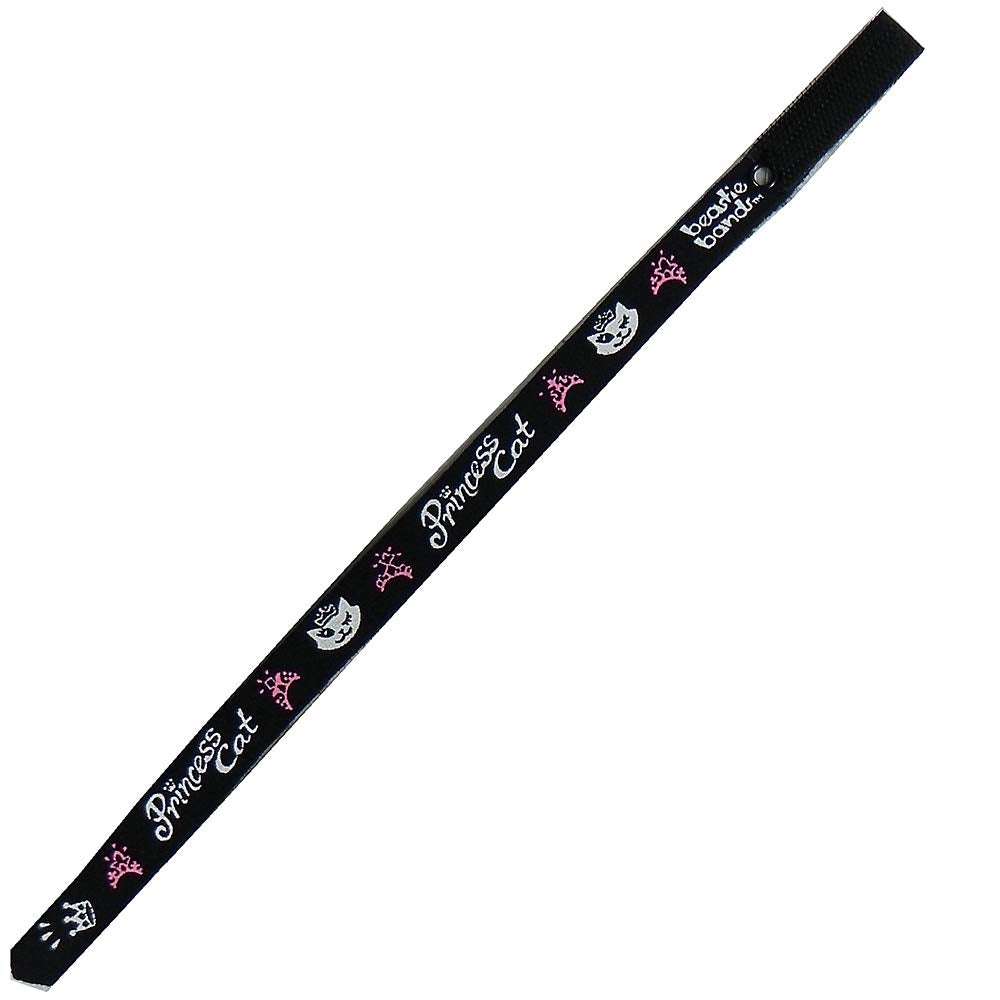 Beastie Bands Cat Collar, Princess Cat with Tiara (Color Will Vary)