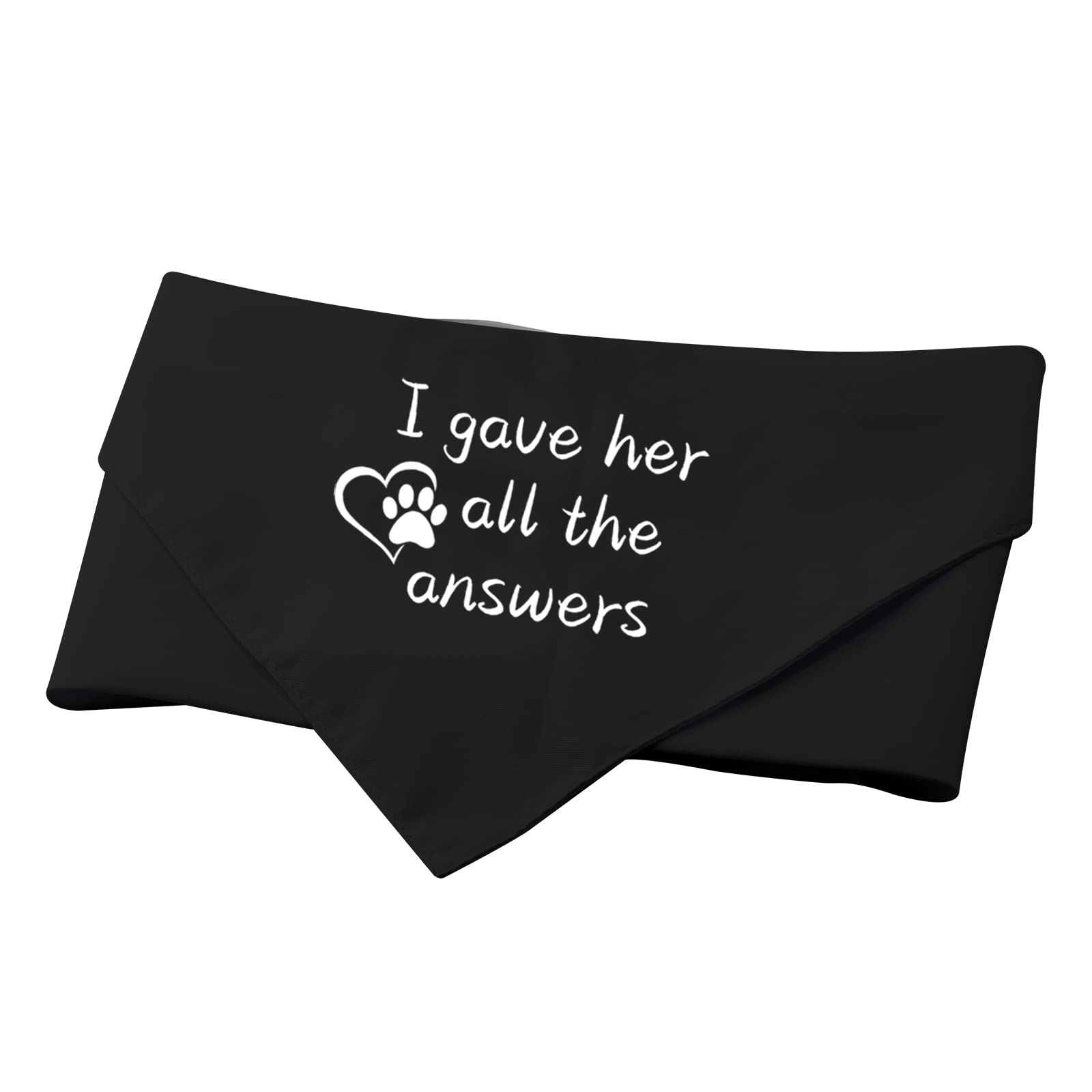 Pwhaoo 1 Piece I Gave Her All The Answers Dog Bandana Funny Graduation Dog Bandana Gift (All The Answers D)