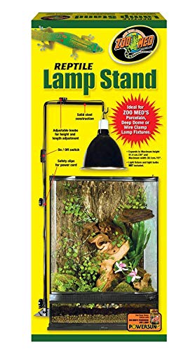 Dbdpet Small 10-20 Gallon Reptile Lamp Stand - Includes Attached Pro-Tip Guide | Keep Your Reptile'S Lights Safe By Hanging Them Above The Cage!