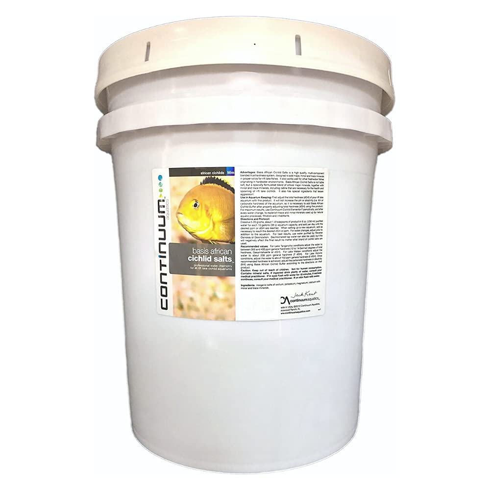 Continuum Aquatics Basis African Cichlid Salts - Professional Water Chemistry Blend for All Rift Lake Cichlid Aquariums, 20 kg