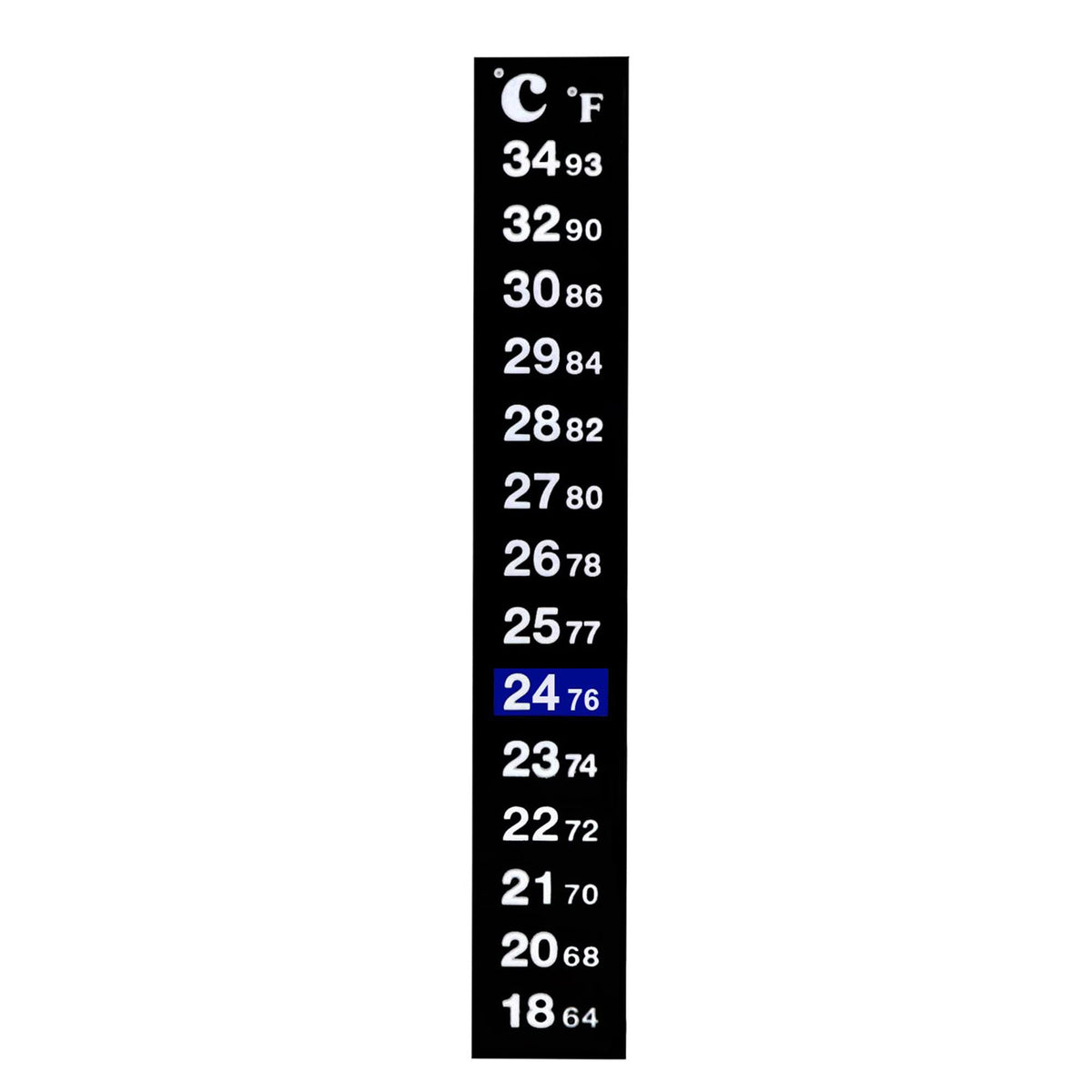 Sungrow Betta Stick-On Sticker Thermometers, 5.2 X 0.7 Inches, Green & Blue Temperature Indicator, 1 Pc Per Pack