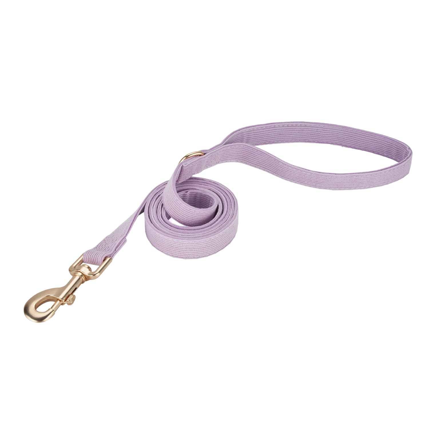 Petiry Soft Corduroy Fibric Dog Leash, 5 Feet Length Lead With Heavy Duty Rotating Hook, For Medium Large Dogs.(M,Purple)