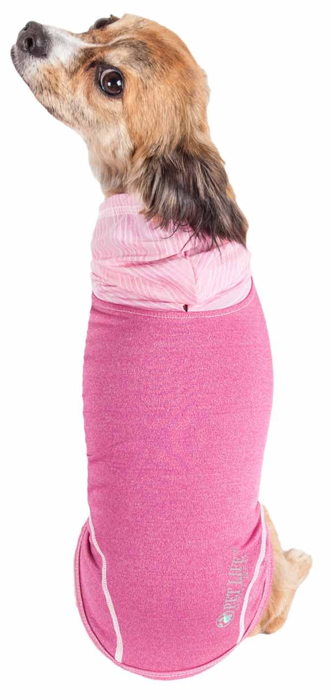 Pet Life ® Active 'Pull-Rover' Premium 4-Way Stretch Two-Toned Performance Sleeveless Dog T-Shirt Tank Top Hoodie