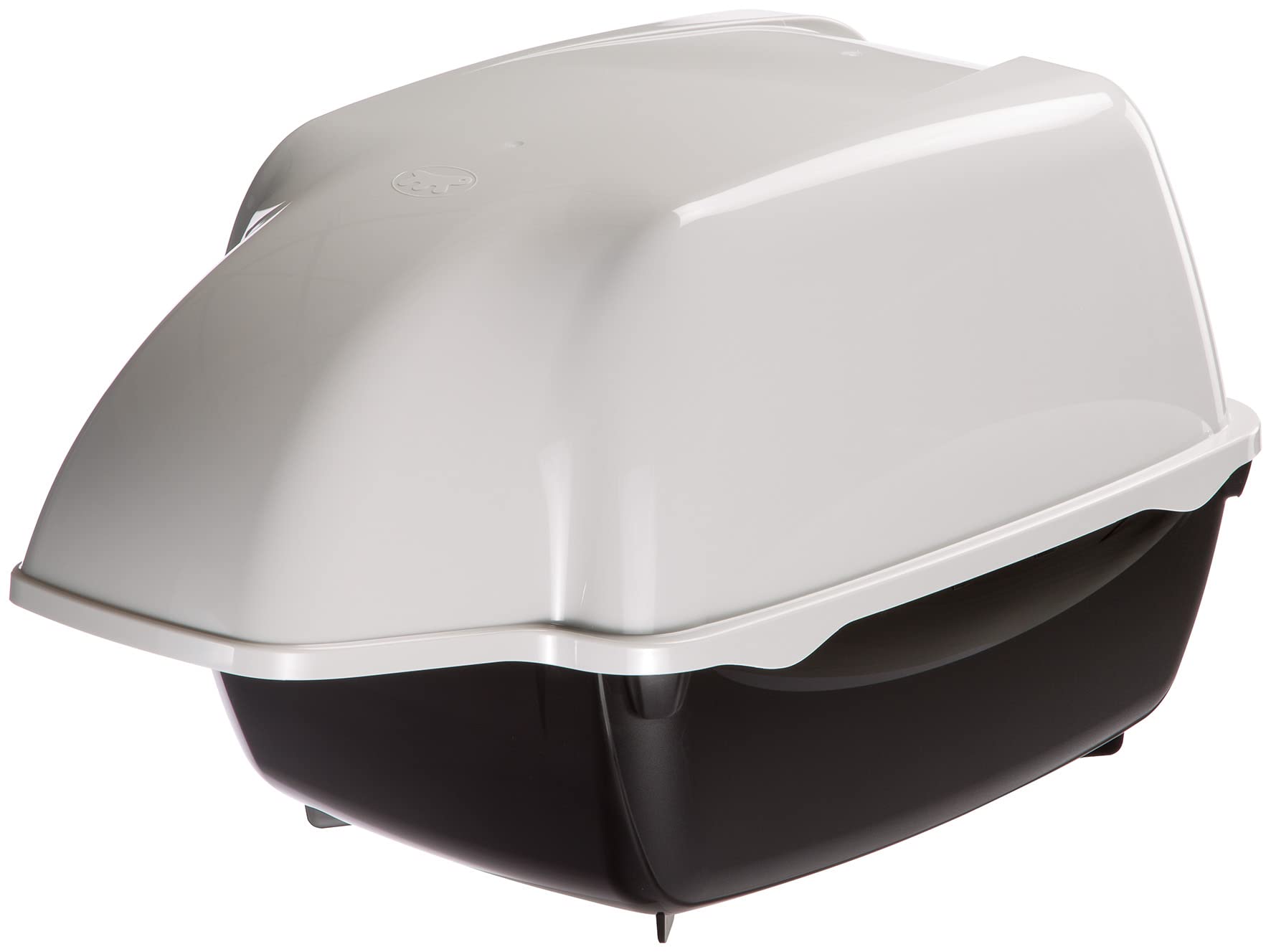 Ferplast Cosmic Outdoor Hooded Litter Box- Black; Measures 20X16X15
