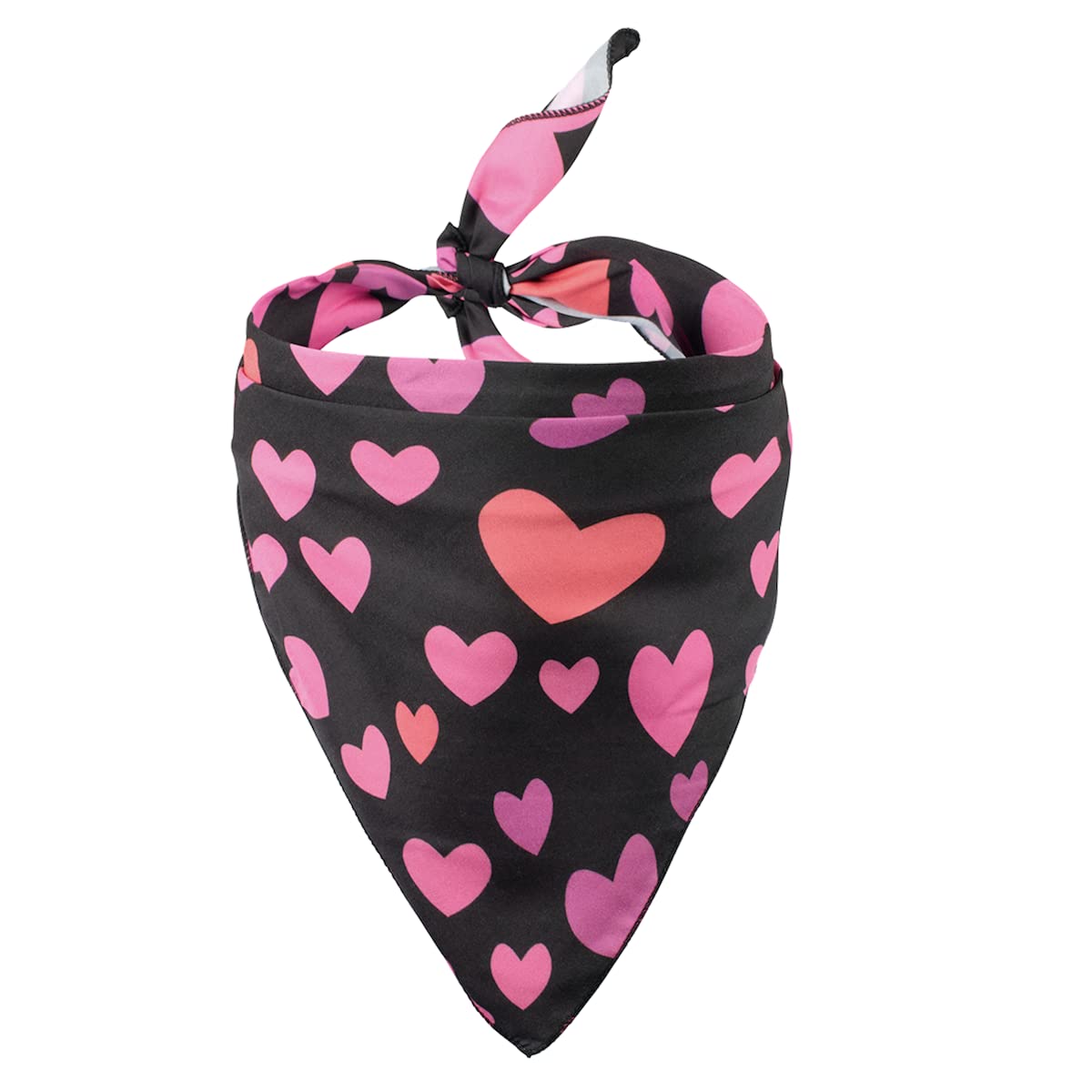 Native Pup Valentine'S Day Dog Bandana | 3-Pack | Pink, Red Heart Handkerchief Bandanna (Valentine'S Pack 1, Large)