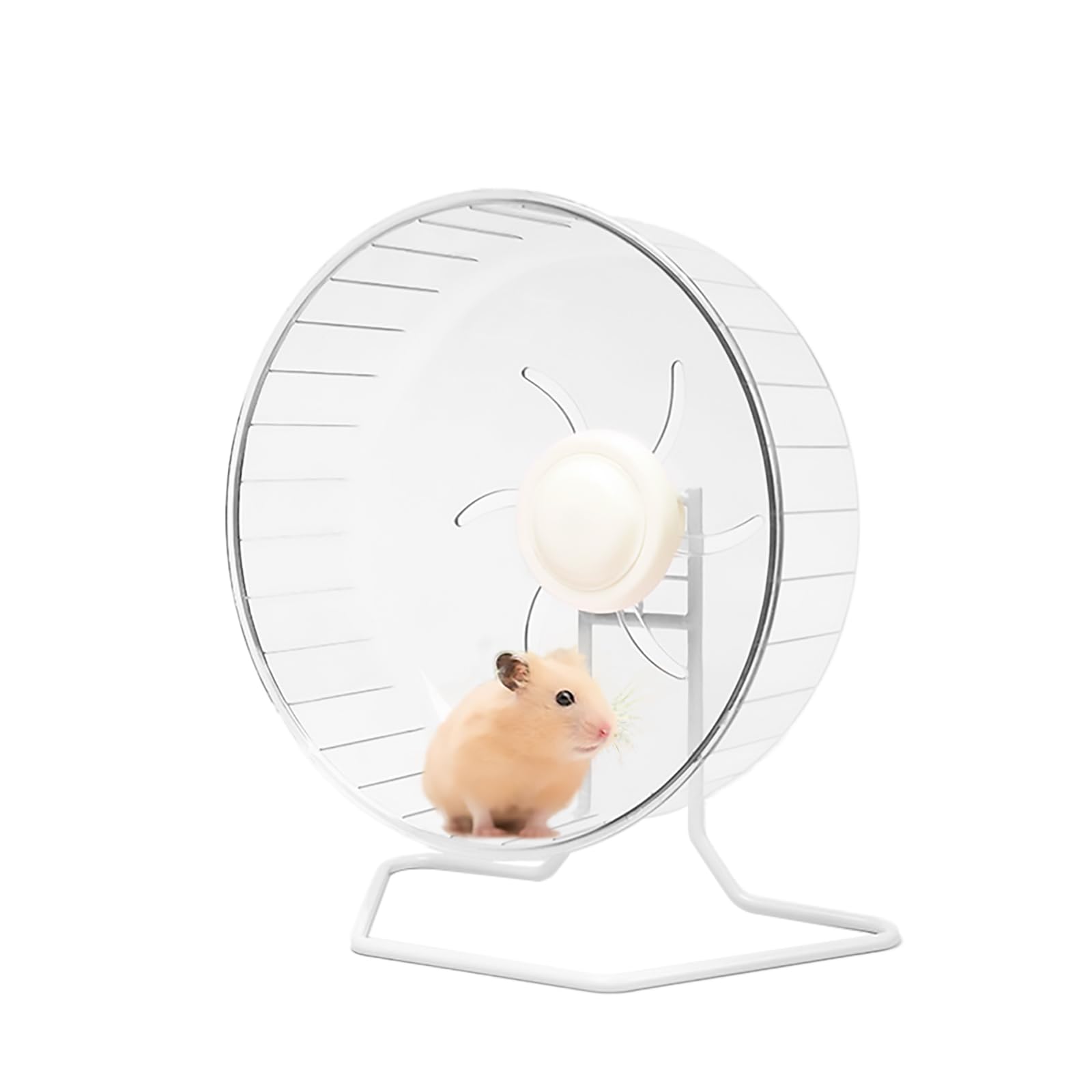 Sirvarni Silent Hamster Exercise Wheel - Hamster Toys Cages Accessories 9.45 Inch Running Spinner With Iron Stand Quite Runner F