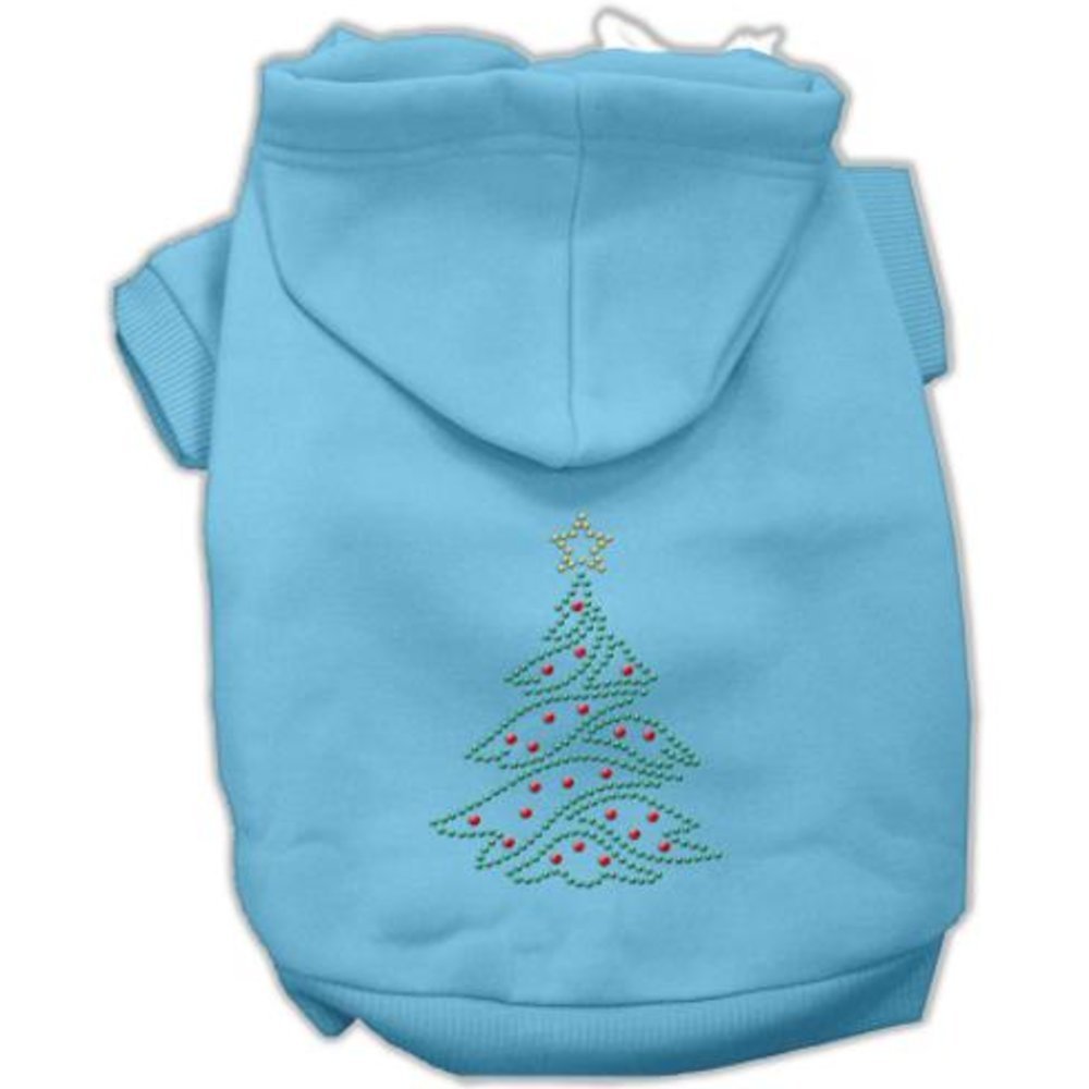 Mirage Pet Products 20-Inch Christmas Tree Hoodie, 3X-Large, Baby Blue