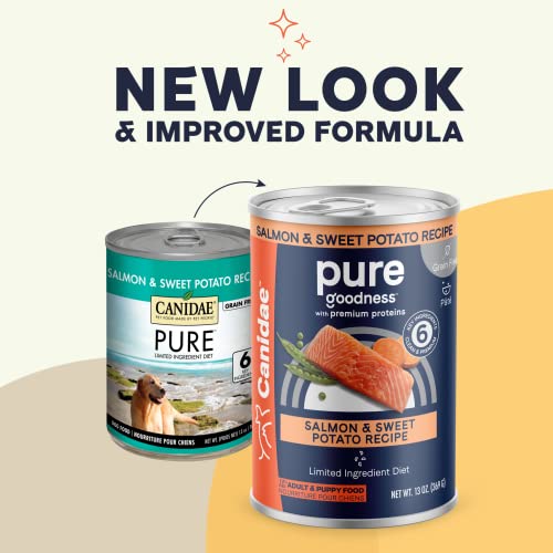 Canidae Pure Adult Wet Dog Food, Salmon & Sweet Potato, 13 oz.
