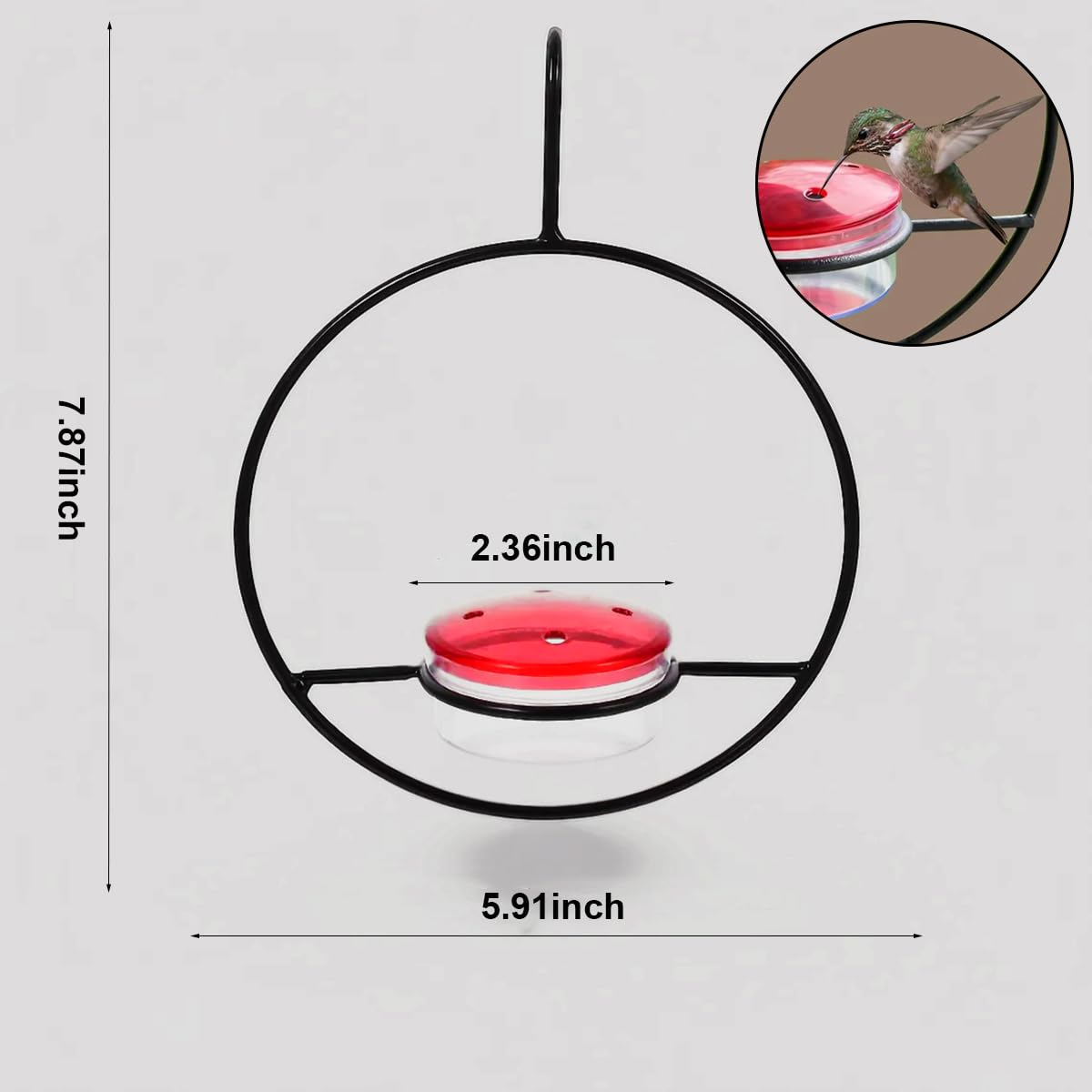 2025 New Hummingbird Feeder, 4PCS Circular Hanging Ant & Bee-Proof Hummingbird Feeders for Outdoor Garden, Patio, Backyard - Lea