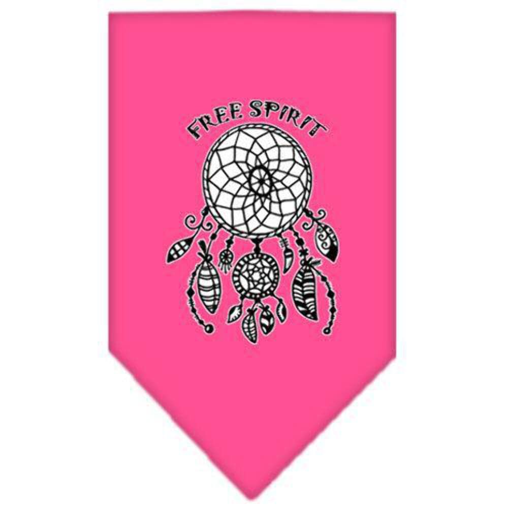 Mirage Pet Product Free Spirit Screen Print Bandana Light Pink Small