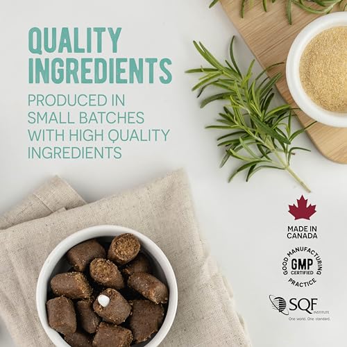 Presidio Pill Buddy Naturals - Duck (Chicken-Free) Hiding Treats for Dogs - Pocket for Any Size Medication - 90 Servings