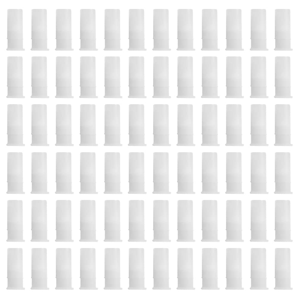 100 Pcs White Toy Noise Makers Insert Squeakers, Plastic Dog Squeaky Toy Whistles, Dog Squeak Toys Toy Insert Replacements,Dog W