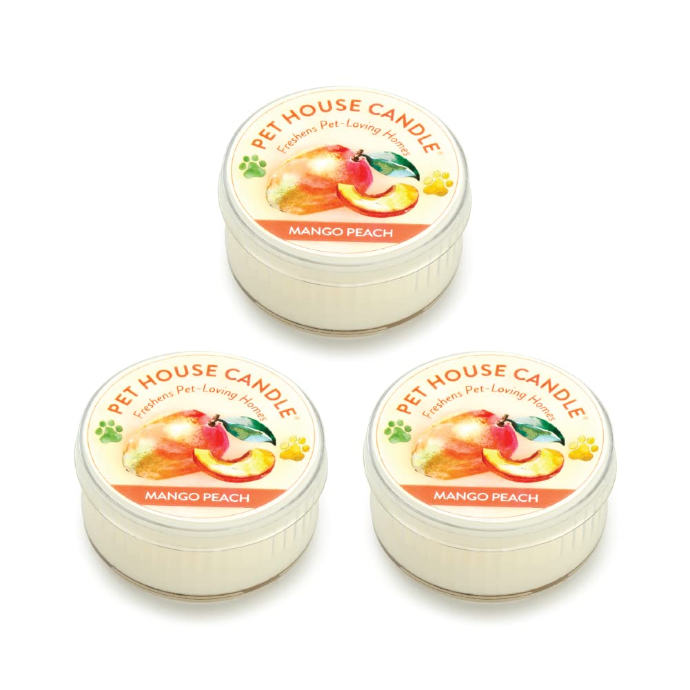 One Fur All Pet House Mini Candles For Pet Odor Made With Natural Soy Wax, Plant Based, Dog And Cat Friendly Scented Candles, Ma