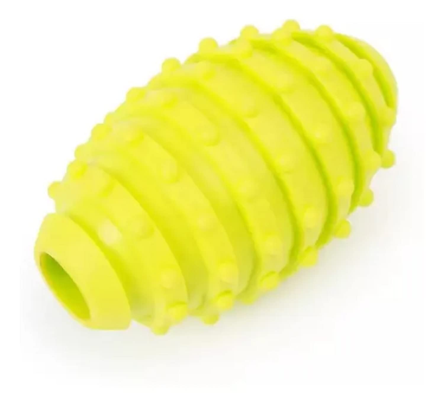 Emily Pets Dog Treat Ball, Interactive Spiked Rugby Shaped Chew Rubber Pet Toy Food,Ball Dog Tooth Cleaning Toys Durable Non Tox