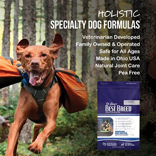 Best Breed Dr. Garys Working Dog Diet Made in USA [Natural High Calorie Dry Dog Food]- 13lbs, Dark Brown (7-53182-95269-7)