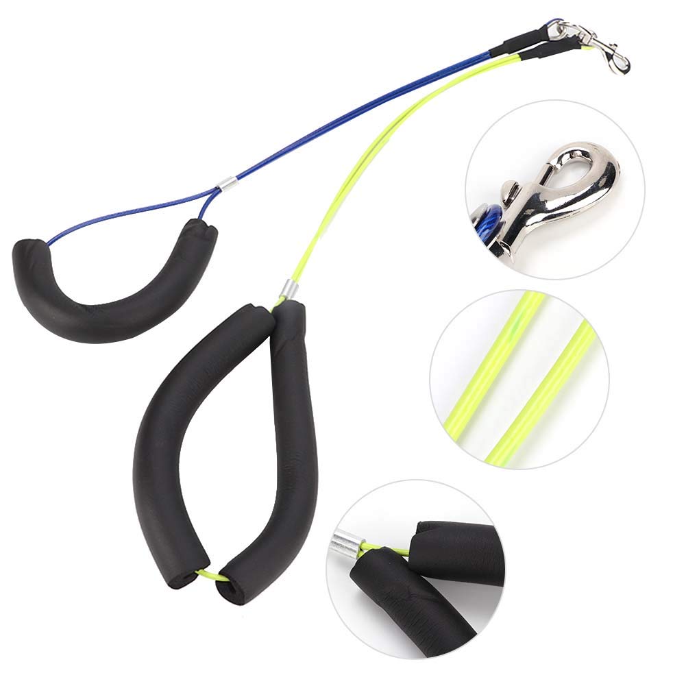 Dog Grooming Loop No-Sit Haunch Holder Wash Choker With Loop Noose Double Noose Ropes Adjustable Loop Noose Dog Grooming Leash D