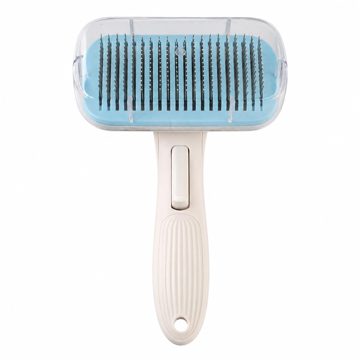 Blingpets Self Cleaning Slicker Pet Grooming Brush For Dog & Cat Brush| Easy To Clean Pet Cleaning Tool For All Pets| Rectangula