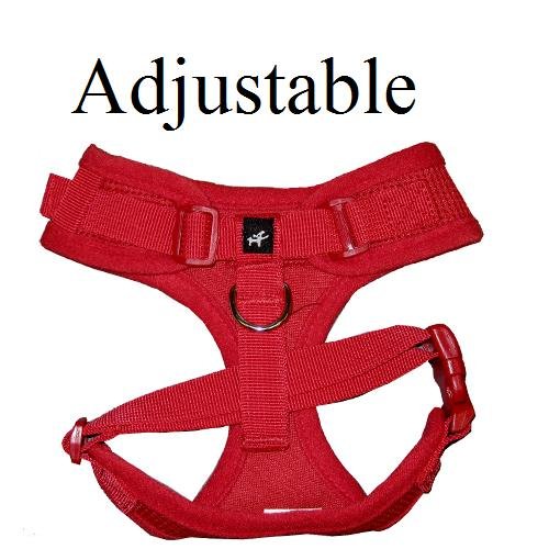 IPuppyone Adjustable Dog Harness "Air Flex" Medium Purple, Soft Polyester Material, Model 1277.M.PURPLE