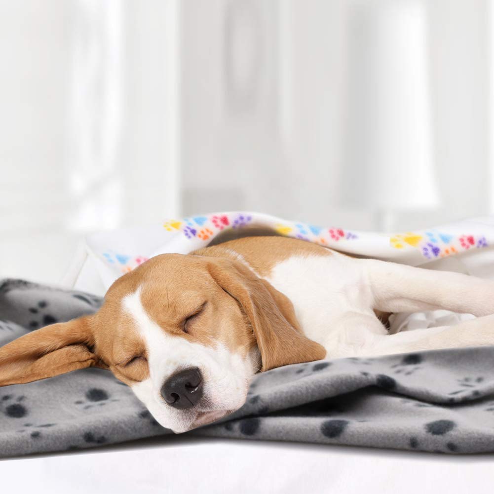Comsmart Warm Paw Print Blanket/Bed Cover For Dogs And Cats