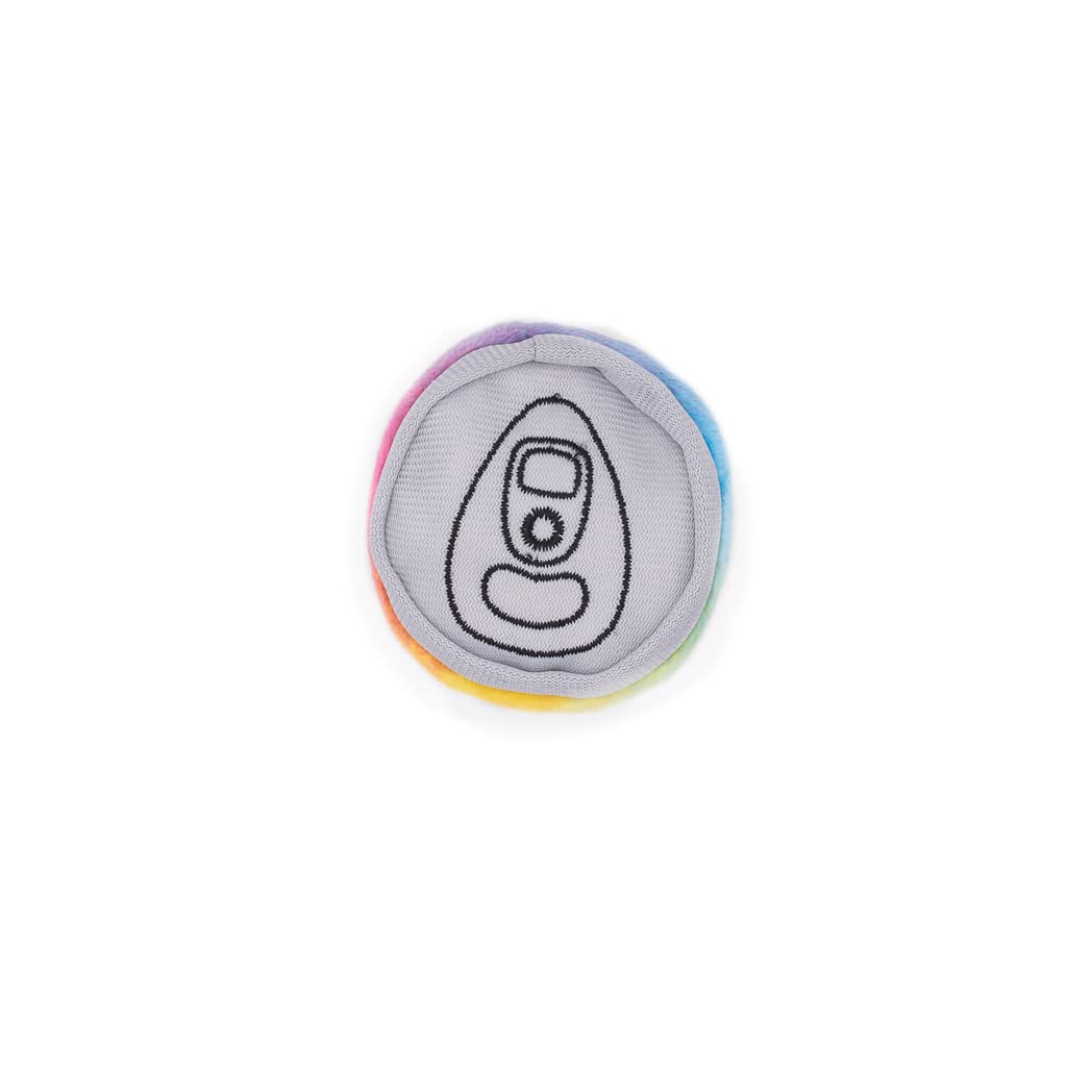 Zippypaws Squeakie Can - Le Chien Squeakie Can Dog Toy, Rainbow Dog Toy With Squeakers, Plush Dog Toys For Aggressive Chewers, Summer Dog Toys, Rainbow Dog Pride Accessories