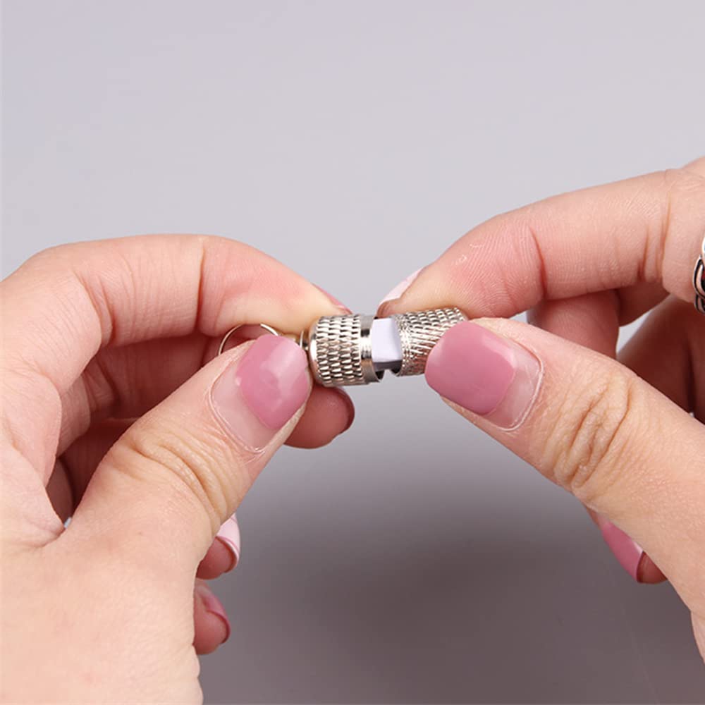 Yanqinqin 10Pcs Anti-Lost Pet Id Tags, Stainless Steel & Aluminum, Silver, 8*21Mm, Waterproof, Personalized Labels