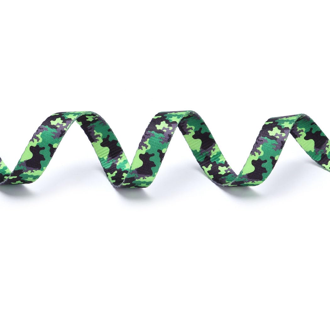 Green Camo Dog Collars For Large Dogs, Pretty Pattern Camouflage Dog Collar Metal Buckle Durable Soft Boy Puppy Collars For Xsma