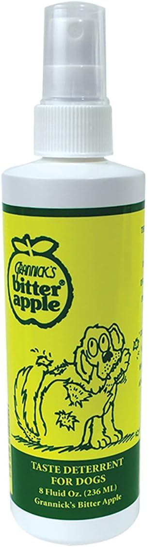 Grannick'S Bitter Apple Liquid 1, 8 Oz Chewing Deterrent Spray, Anti Chew Behavior Training Aid For Dogs And Cats; Stops Destructive Chewing Licking Of Bandages, Paws, Shoes, Fur, Doors And Furniture